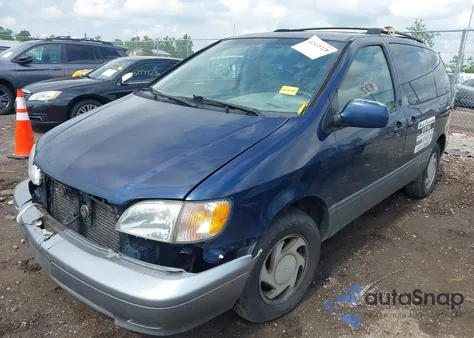 2002 Toyota Sienna Xle из США, поврежденный, VIN 4T3ZF13C32U484679